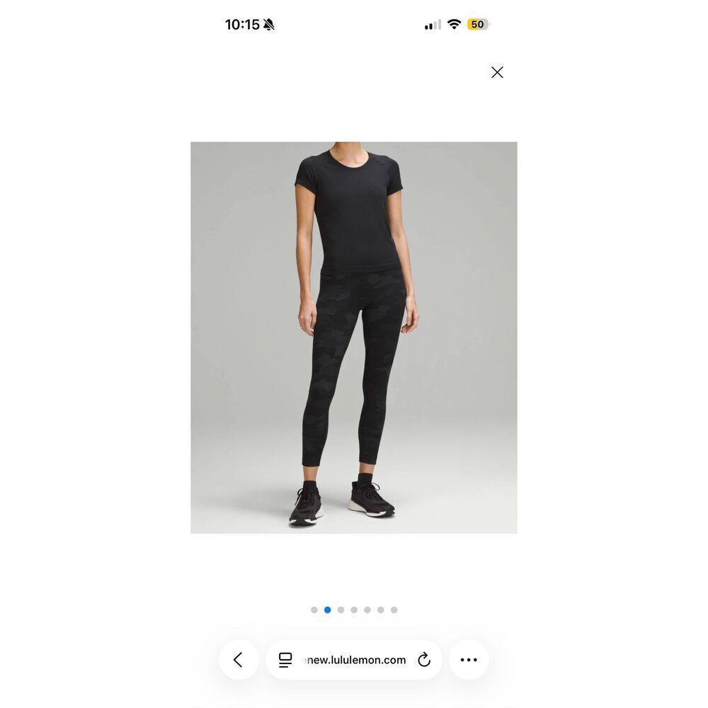 Lululemon Wunder Train High Rise Tight 25 Heritage 365 Camo Deep Coal Multi Size
